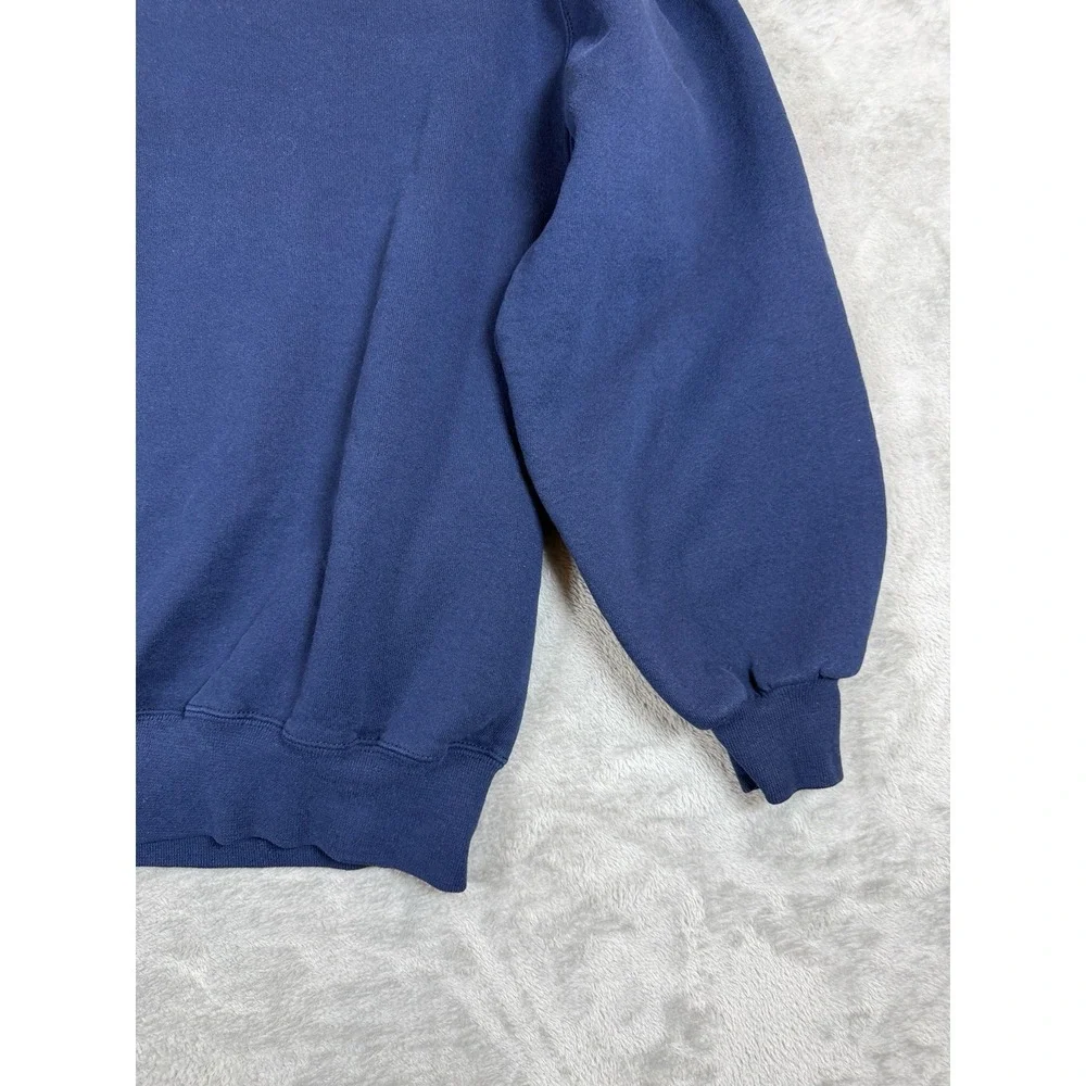 Vintage Russell Athletic Sweatshirt Mens XL Blue Crewneck USA Made 90s Blank
